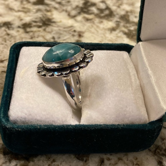 Larimar Fashion Ring - Size 8.5 - Picture 3 of 7